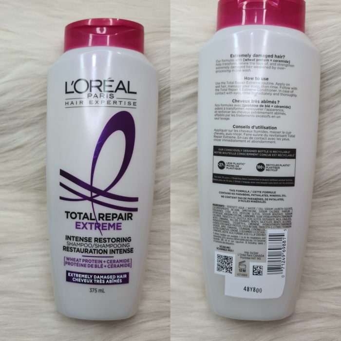 L'Oreal Paris Total Repair Extreme Restoring Shampoo 375ml - Image 2