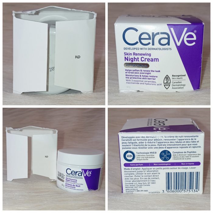 (Discounted Product ) CeraVe Skin Renewing Night Cream  Niacinamide, Peptide Complex, and Hyaluronic Acid Moisturizer for Face  1.7 Ounce Canada - Image 4