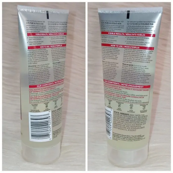 Loreal Paris Revitalift Derm Intensives 3.5% Pure Glycolic Cleansing Gel 200ml - Image 6