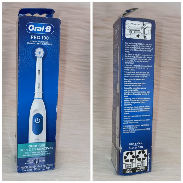 Oral-B Pro 100 Gum Care, Battery Powered Toothbrush - Image 2