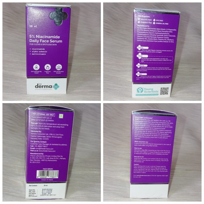 ( Discounted Product ) The Derma Co 5% Niacinamide Daily Face Serum 30ml - Image 5