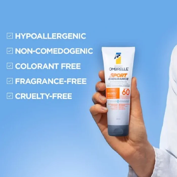 Garnier Ombrelle Sport Endurance  Sport Sunscreen Lotion SPF 60 231 ml - Image 2