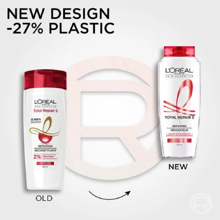 L'oreal Paris Total Repair 5 Repairing Shampoo 375ml - Image 3