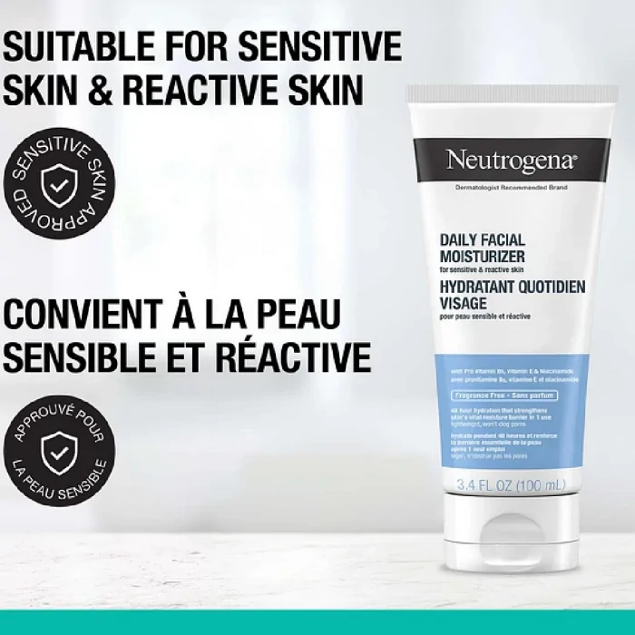 Neutrogena Ultra Gentle Daily Facial Moisturizer 100ml - Image 3