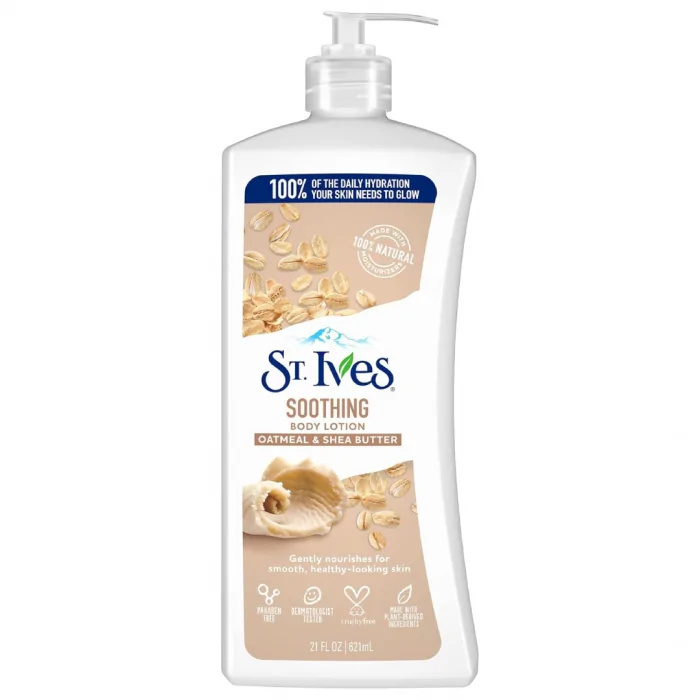 St. Ives Soothing Body Lotion With Oatmeal & Shea Butter 621ml - Image 1