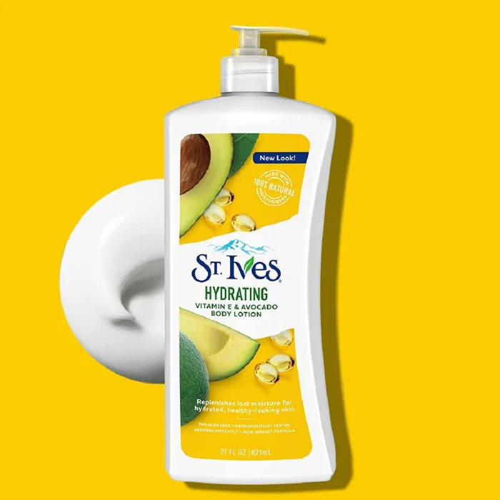 St. Ives Hydrating Body Lotion With Vitamin E & Avocado 621ml - Image 4