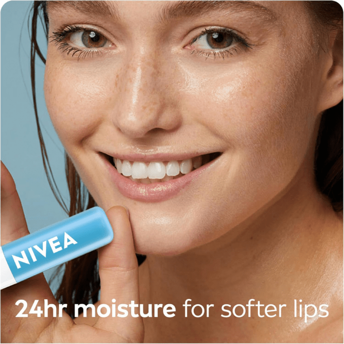 NIVEA Hydro Care Lip Balm Sticks, Duo Pack (2 x 4.8 g)