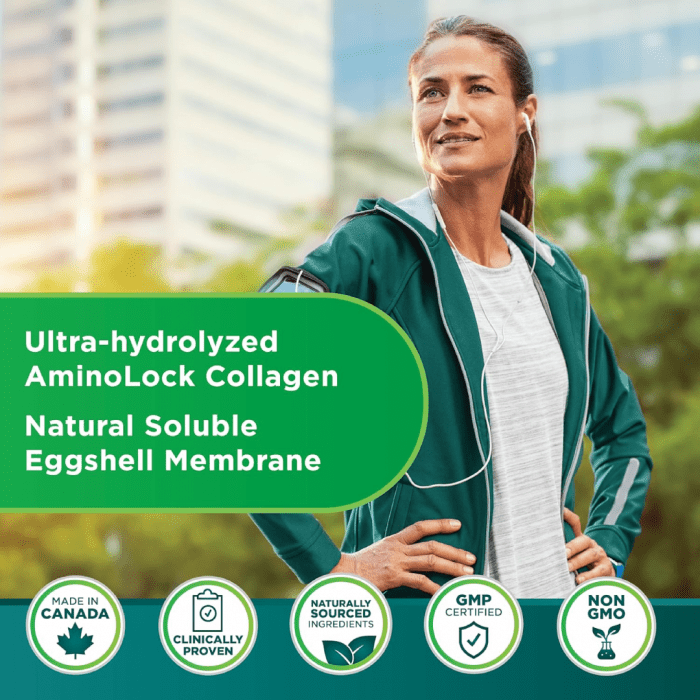 Genacol Pain Relief – Eggshell Membrane and Ultra-Hydrolyzed Collagen Peptides Joint Pain Relief Supplement 90 Capsules