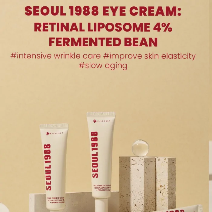 K-SECRET Seoul 1988 Eye Cream Retinal Liposome 4% + Fermented Bean 30ml - Image 3