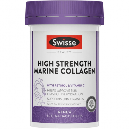 Swisse Beauty High Strength Marine Collagen 60 Tablets