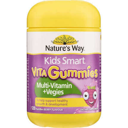 Nature's Way Kids Smart Vita Gummies Multivitamin Plus Vegies Pastilles, 120 count
