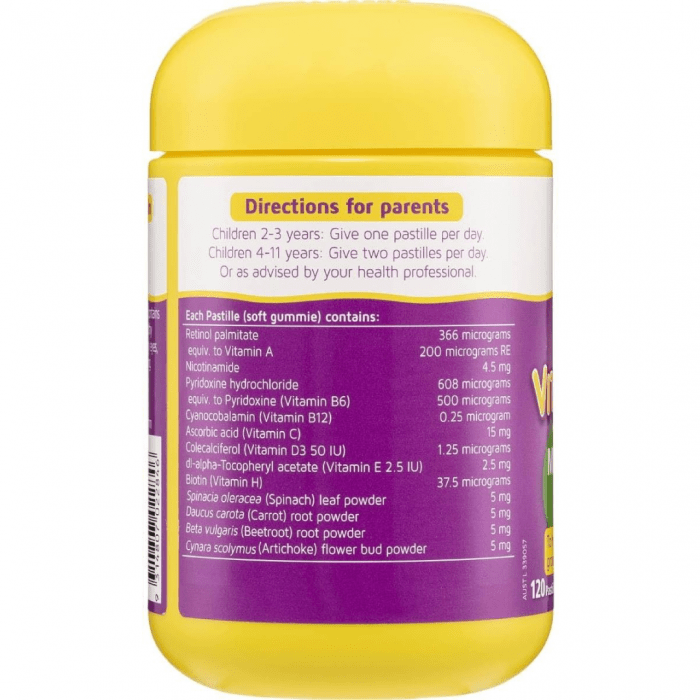 Nature's Way Kids Smart Vita Gummies Multivitamin Plus Vegies Pastilles, 120 count - Image 2