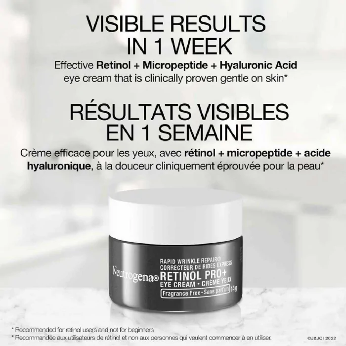 (Discounted Product ) Neutrogena Rapid Wrinkle Repair® Retinol Pro+ Eye Cream 14g - Image 3