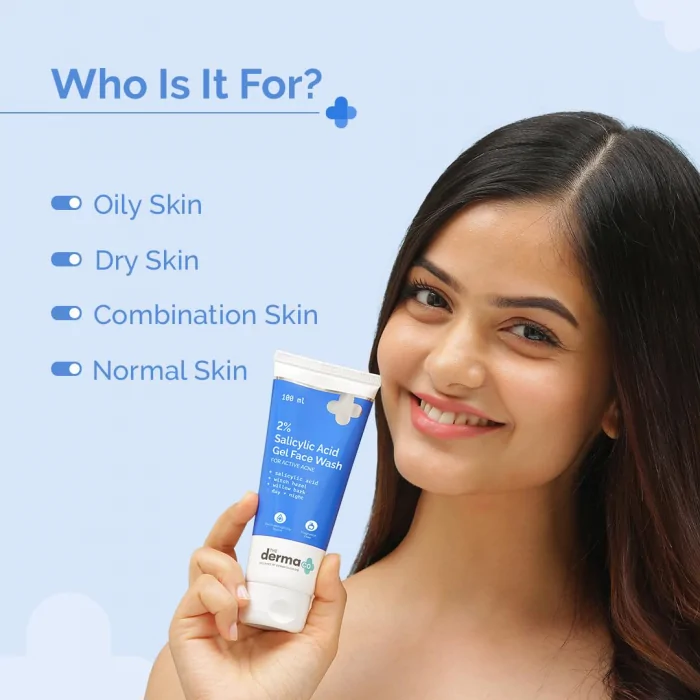 The Derma Co. 2% Salicylic Acid Gel Face Wash 100ml - Image 3