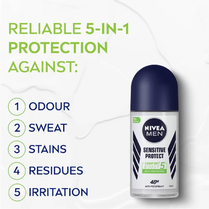 Nivea Men Sensitive Protect Anti-Perspirant Roll on 50ml