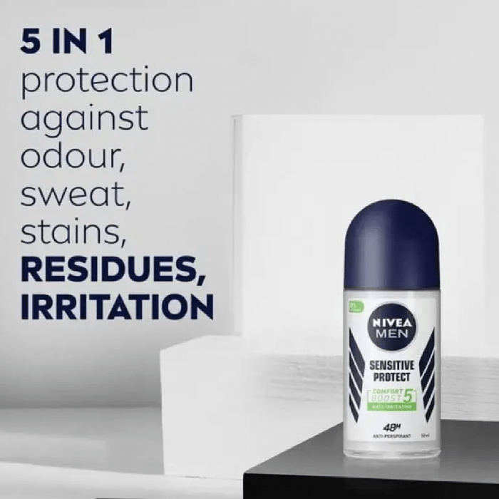 Nivea Men Sensitive Protect Anti-Perspirant Roll on 50ml