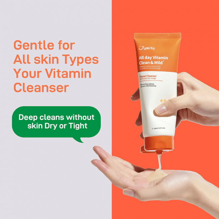 JUMISO All day VITAMIN Clean & Mild Facial Cleanser