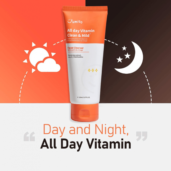 JUMISO All day VITAMIN Clean & Mild Facial Cleanser