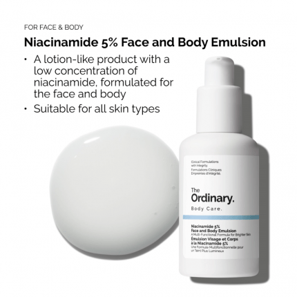 The Ordinary Niacinamide 5% Face and Body Emulsion – 100 ml