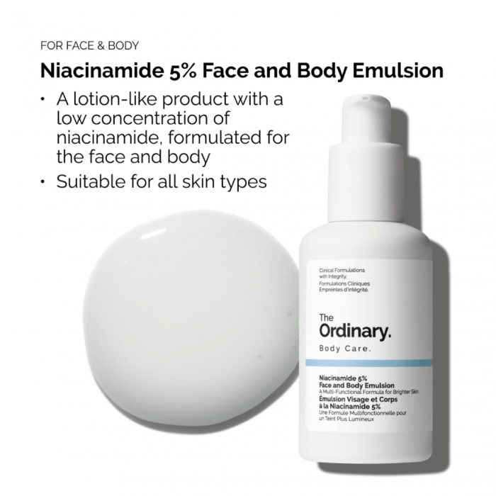 The Ordinary Niacinamide 5% Face and Body Emulsion – 100 ml