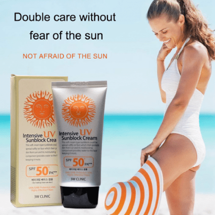 3W Clinic Intensive Uv Sunblock Cream SPF 50 PA+++ 70ml