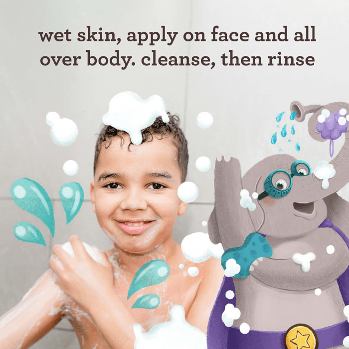 aveeno kids face & body wash 532 ml