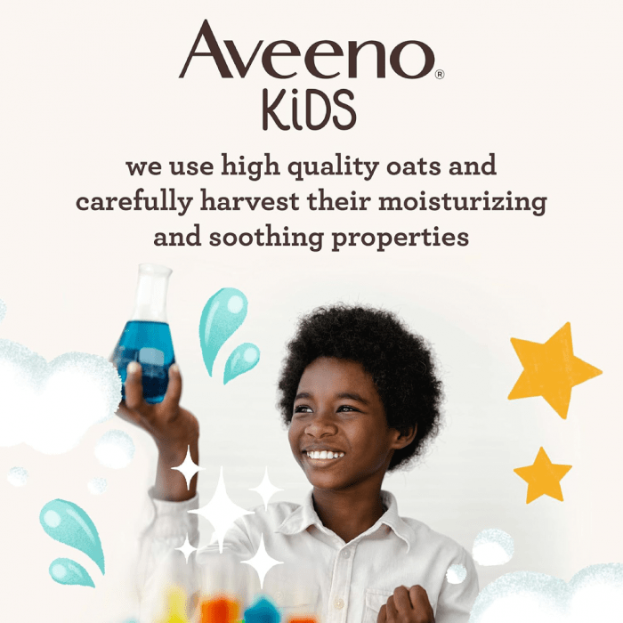 aveeno kids face & body wash 532 ml