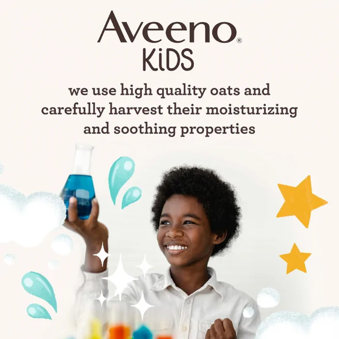 aveeno kids face & body wash 532 ml