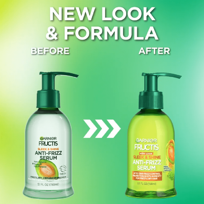 Garnier Fructis Sleek & Shine Anti-Frizz Serum 150 ml (Packaging May Vary)