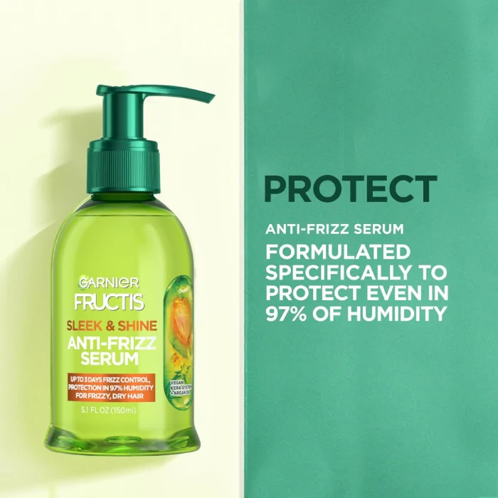 Garnier Fructis Sleek & Shine Anti-Frizz Serum 150 ml (Packaging May Vary)