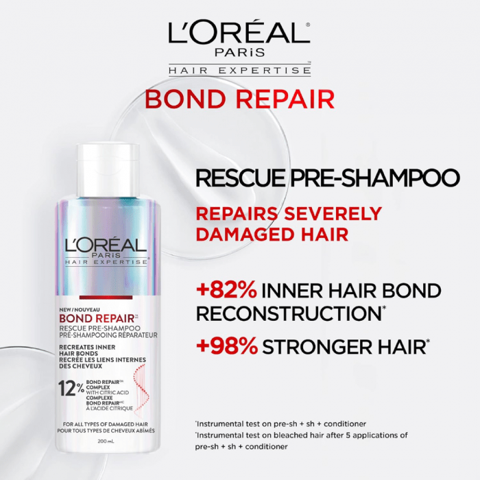 L'Oréal Paris Hair Expertise Bond Repair Rescue Pre-Shampoo Treatment, 200ml