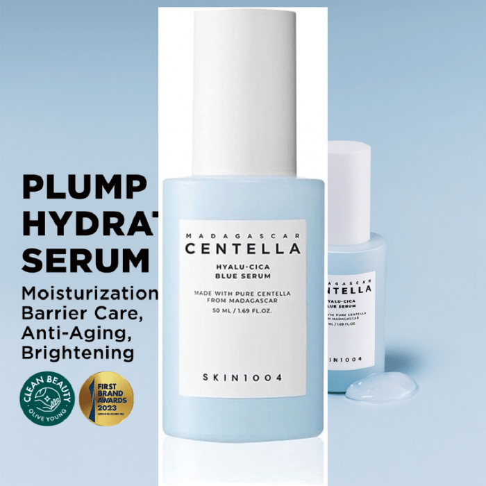 SKIN1004 Madagascar Centella Hyalu-Cica Blue Serum 50ml - Image 2