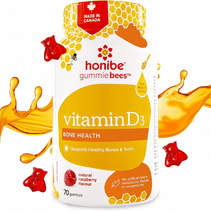 (Discounted Product) Honibe Vitamin D Gummies for Kids and Adults 70 Gummies