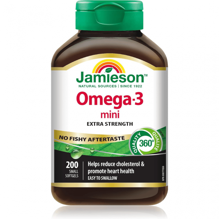 Jamieson Extra Fort Mini Omega 3 , 200 Softgels
