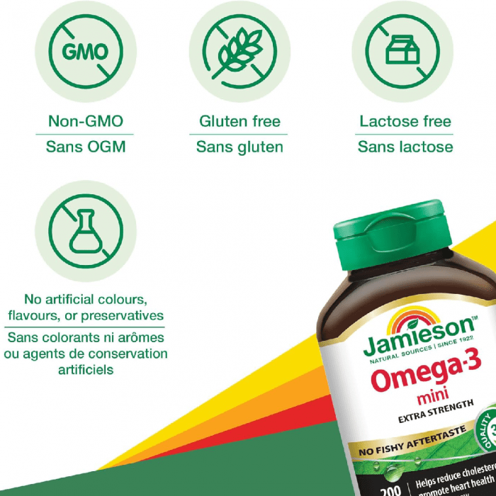 Jamieson Extra Fort Mini Omega 3 , 200 Softgels