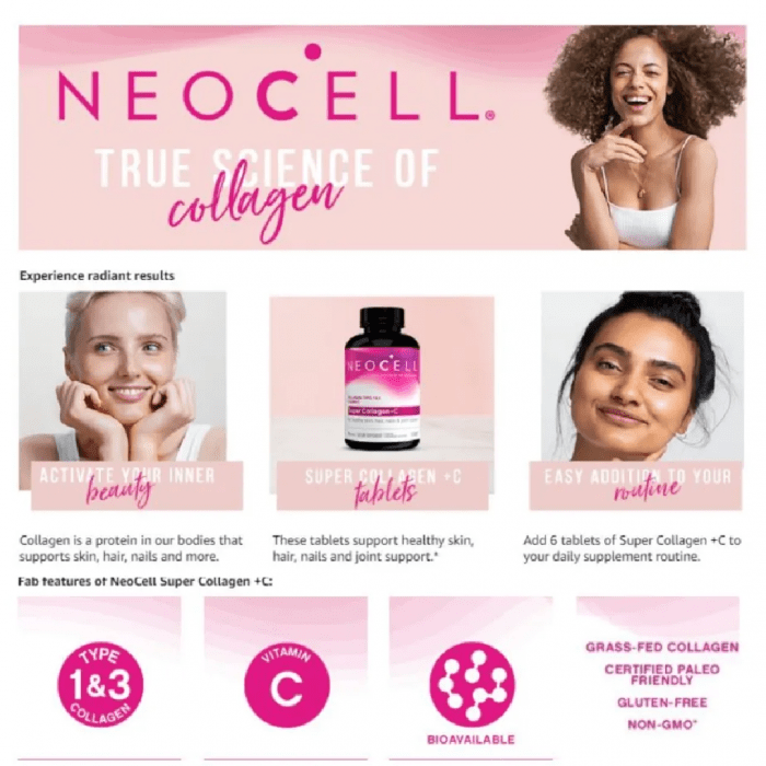 Neocell Super Collagen + Vitamin C 360 Tablets - Image 3