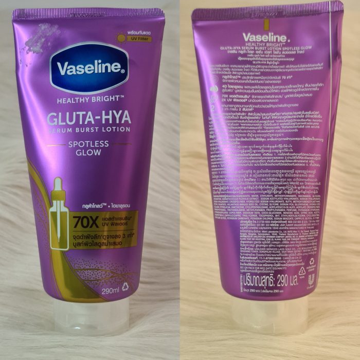 Vaseline Healthy Bright Gluta- Hya  Serum Burst lotion Spotless Glow 290ml - Image 2