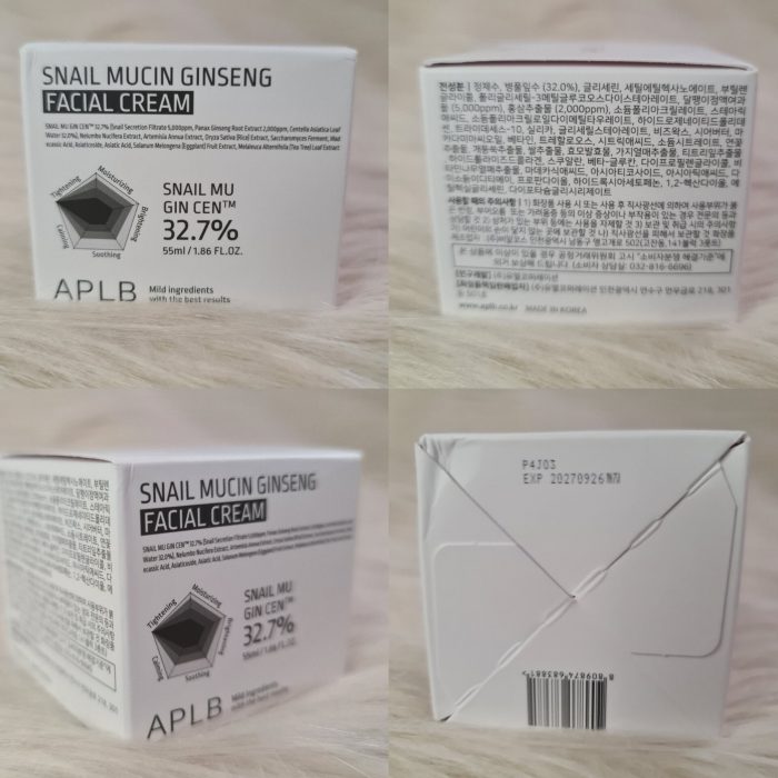 APLB Snail Mucin Ginseng Facial Cream 55ml - Image 6