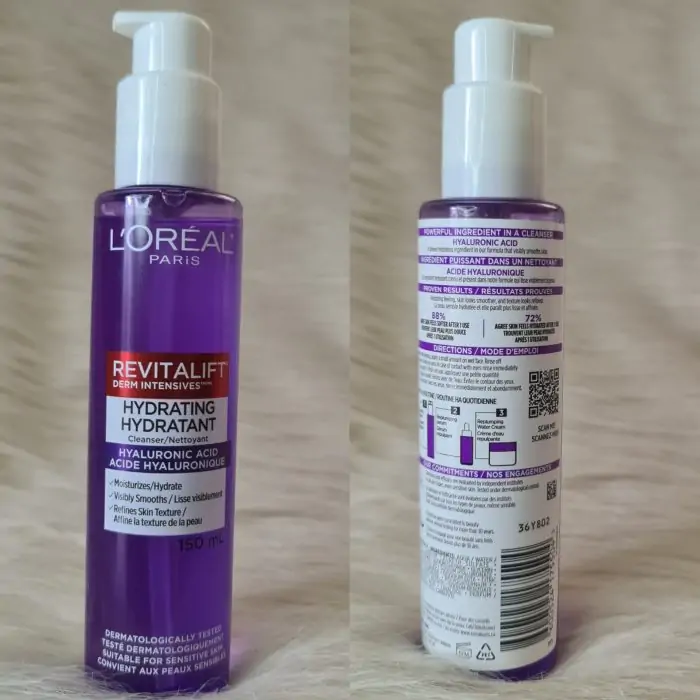 L’Oreal Paris Revitalift Hydrating Face Cleanser With Hyaluronic Acid 150ml - Image 2