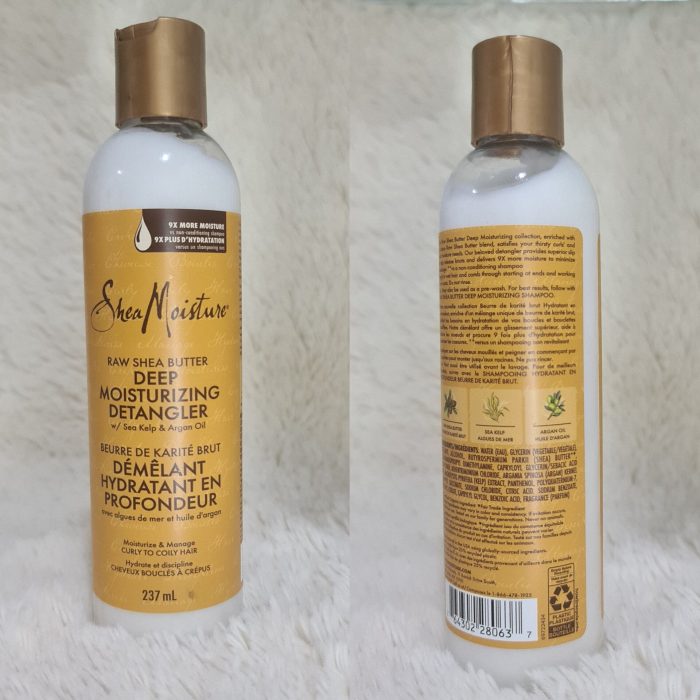 Shea Moisture Raw Shea Butter Extra-Moisture Detangler For Unisex 237ml - Image 6