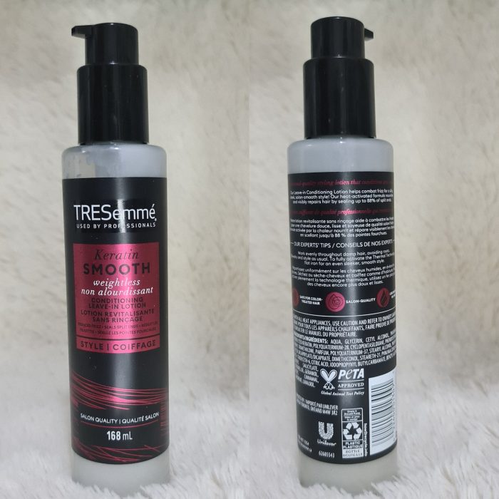 Tresemme Keratin Smooth Leave-In Conditioner Lotion 168ml - Image 2