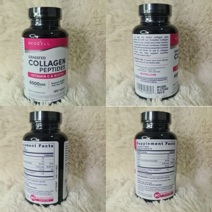 NeoCell, Super Collagen, + Vitamin C & Biotin, 60 Servings 180 Tablets - Image 6
