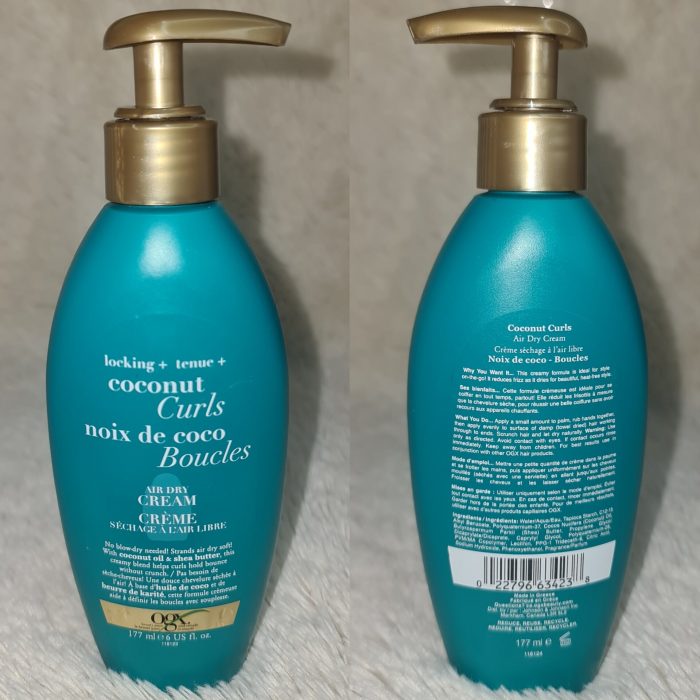 OGX Lock + Coconut Curls Air Dry Cream 177ml - Image 2