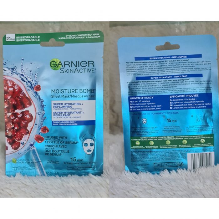Garnier SkinActive Moisture Bomb Pomegranate Sheet Mask - Image 5