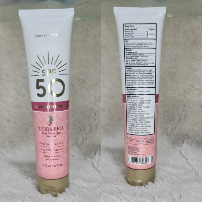 Bath & Body Works SPF 50 Pink Pineapple Sunrise Sunscreen lotion  177 ml - Image 2