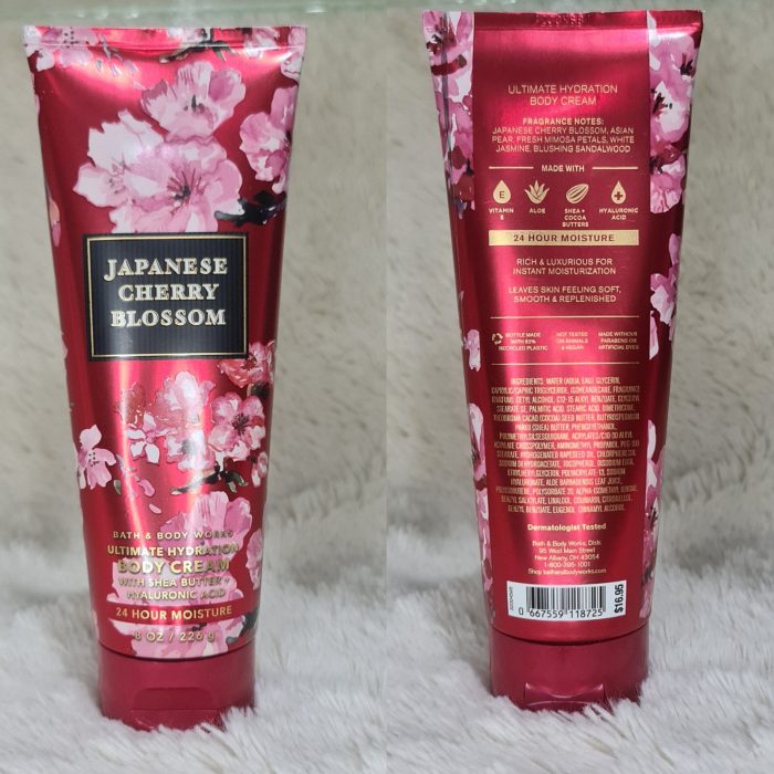 Bath & Body works Japanese Cherry Blossom Body Cream 226g - Image 2