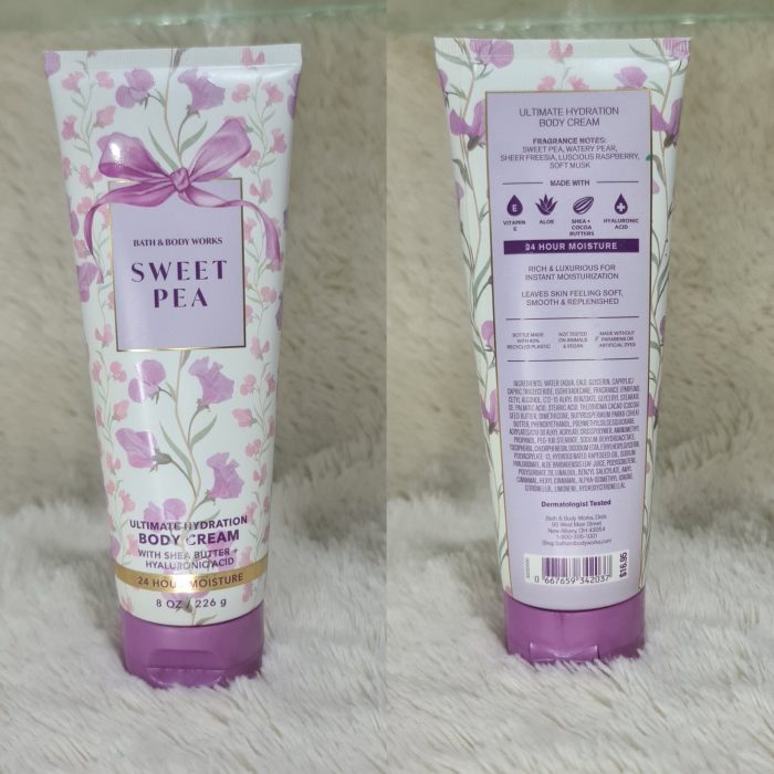 Bath & Body works Sweet Pea Ultimate hydration Body Cream 226 g - Image 2