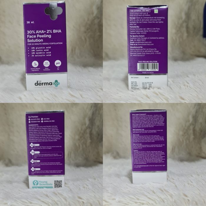 The Derma Co 30% AHA + 2% BHA Peeling Solution - 30ml - Image 6