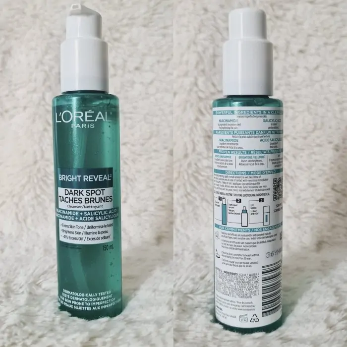 L'Oréal Paris Bright Reveal Dark Spot Taches Brunes Cleanser – 150ml - Image 5