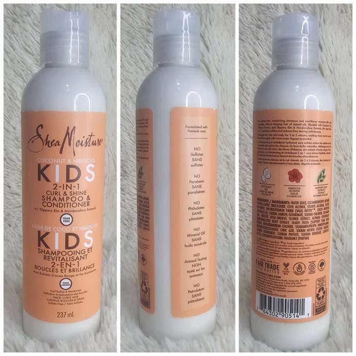 Shea Moisture Kids Coconut & Hibiscus 2-in-1 Shampoo & Conditioner 237ml - Image 6
